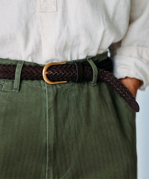 BEAMS PLUS（ビームス プラス）Suede Mesh Belt（ファッション雑貨