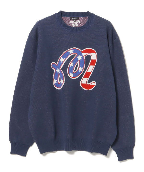 BEAMS GOLF（ビームス ゴルフ）【別注】MALBON GOLF / NY ロゴ クルー
