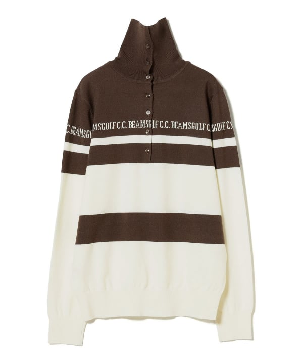 BEAMS GOLF（ビームス ゴルフ）ORANGE LABEL / 2WAY ボーダー ニット