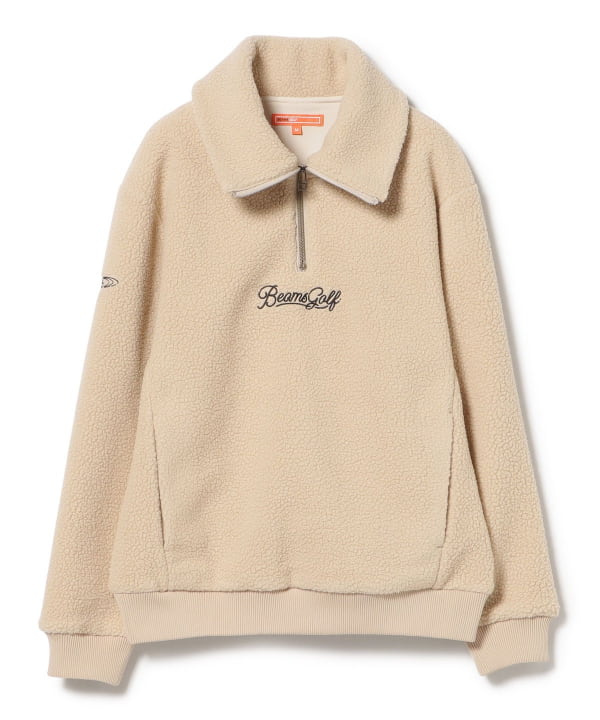 BEAMS GOLF（ビームス ゴルフ）ORANGE LABEL / ボア ハーフジップ プル