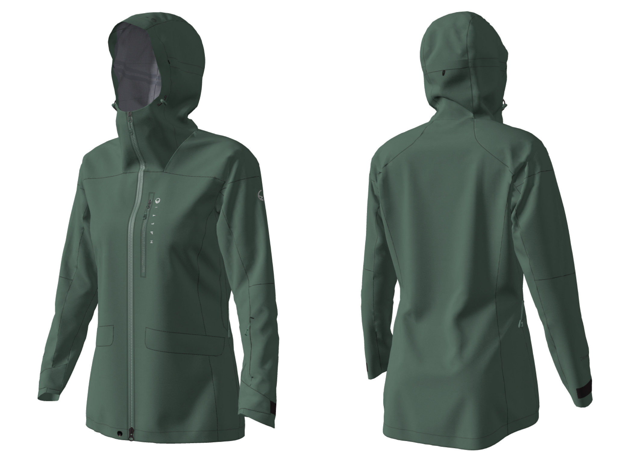 HALTI スキーウェア HELE JACKET 26 HALTI ハルチ Melvik M Dx ski jacket 059-2661 G35 AVOCADO OIL
