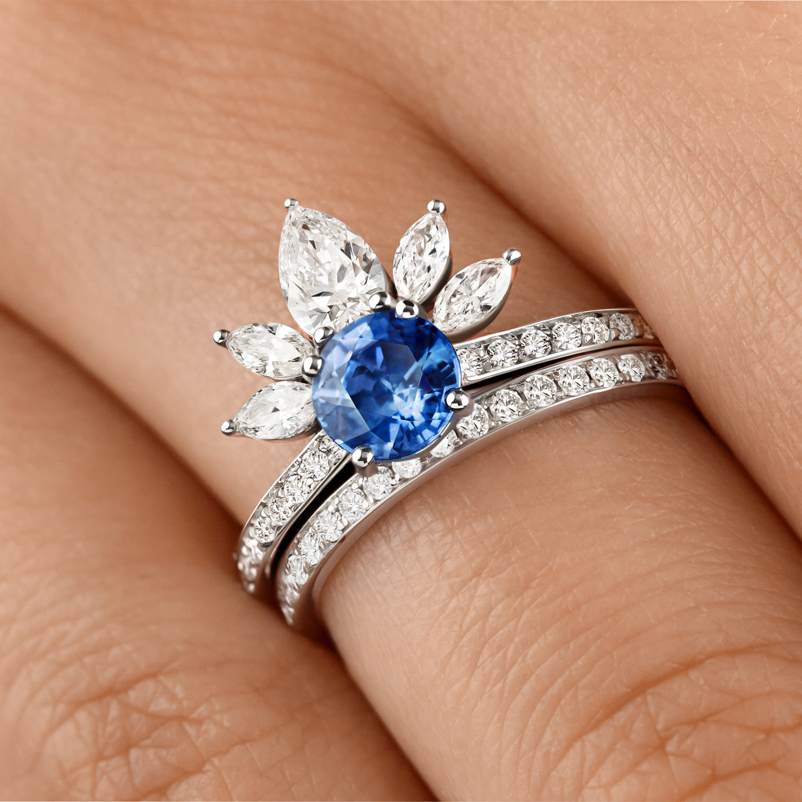 リング 18金ホワイトゴールド ダイヤモンド Sophie