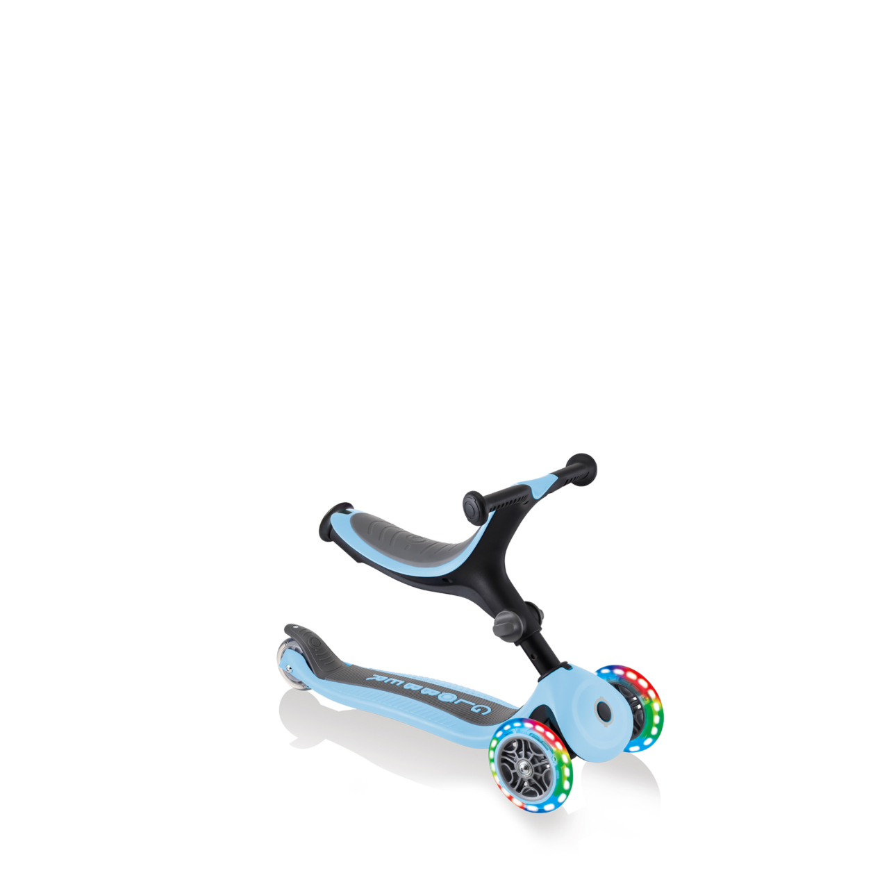 Light-Up Foldable Scooter with Seat: GO•UP FOLDABLE PLUS LIGHTS