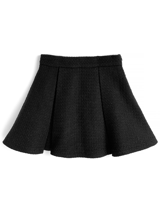 インパン裏地付きツイードプリーツミニスカート[ai226] | レディース