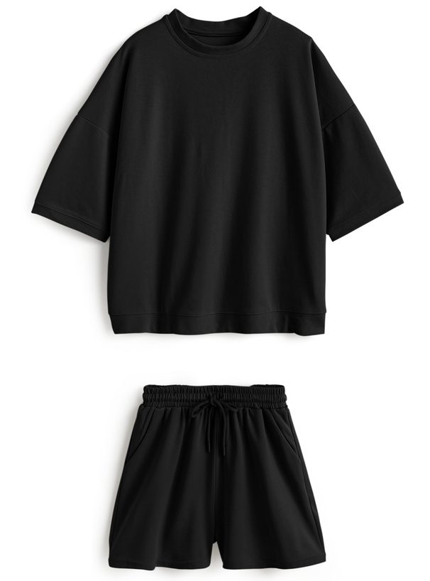 Tシャツ×ショートパンツセットアップ[at2455] | レディース