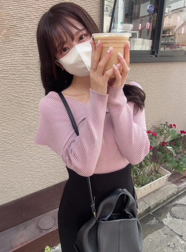 ビッグカラーオフショルダーニットトップス[dr616] | レディース