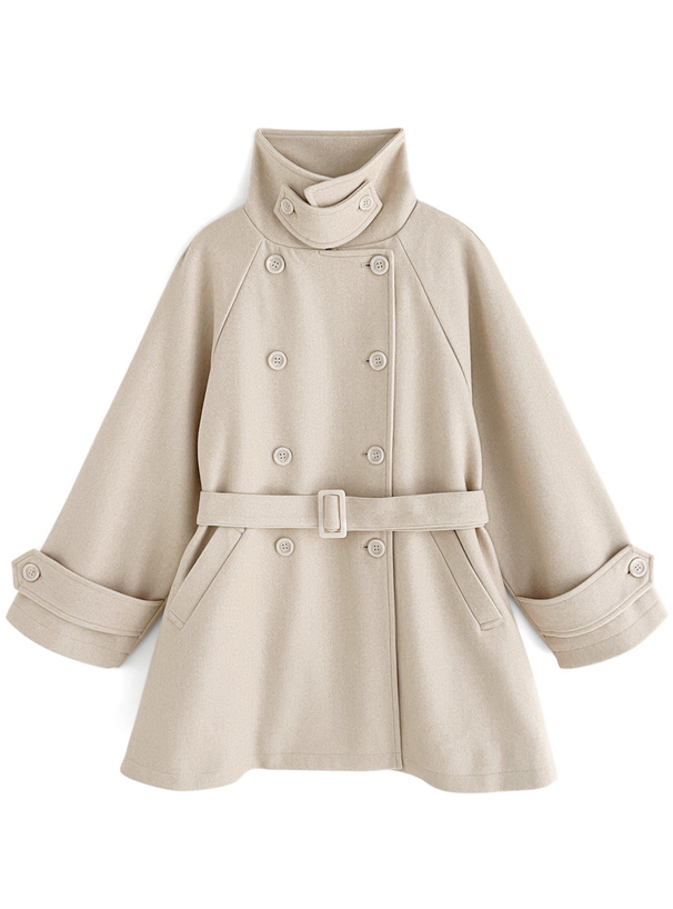 ベルト付きマルチWayフェイクウールコート[fo1762] | レディース