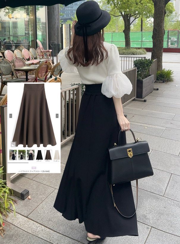 ハイウエストフレアスカート[fo1849] | レディースファッション通販の