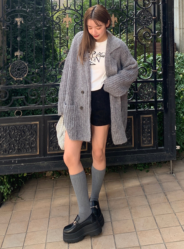 オーバーサイズニットジャケット[lt59] | レディースファッション通販