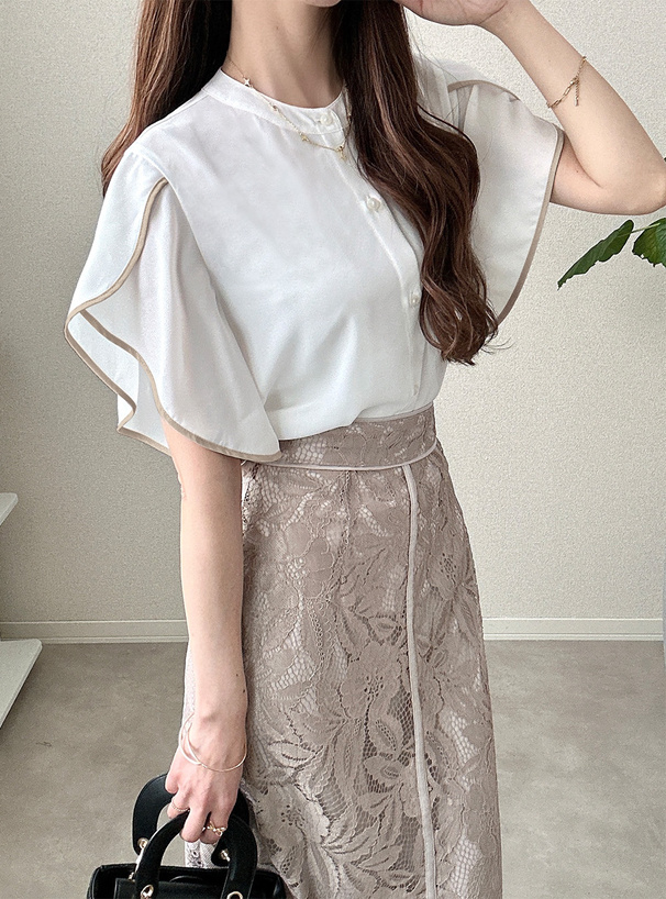 花柄レースバックスリットタイトスカート[nh49] | レディース