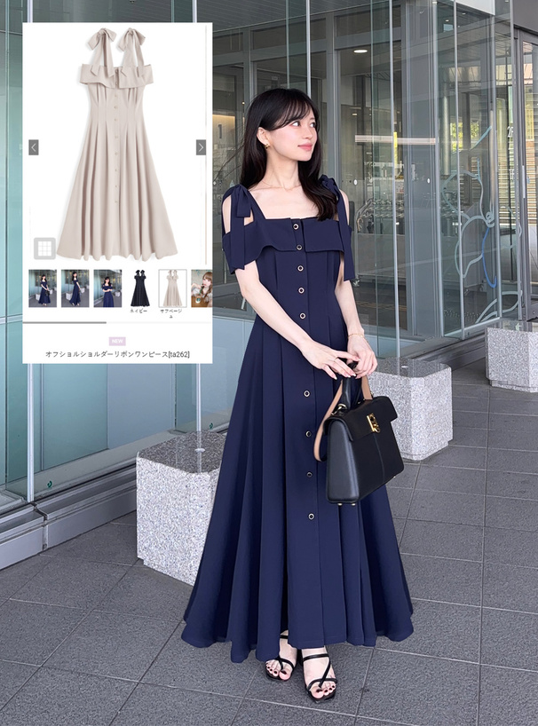 オフショルショルダーリボンワンピース[ta262] | レディース