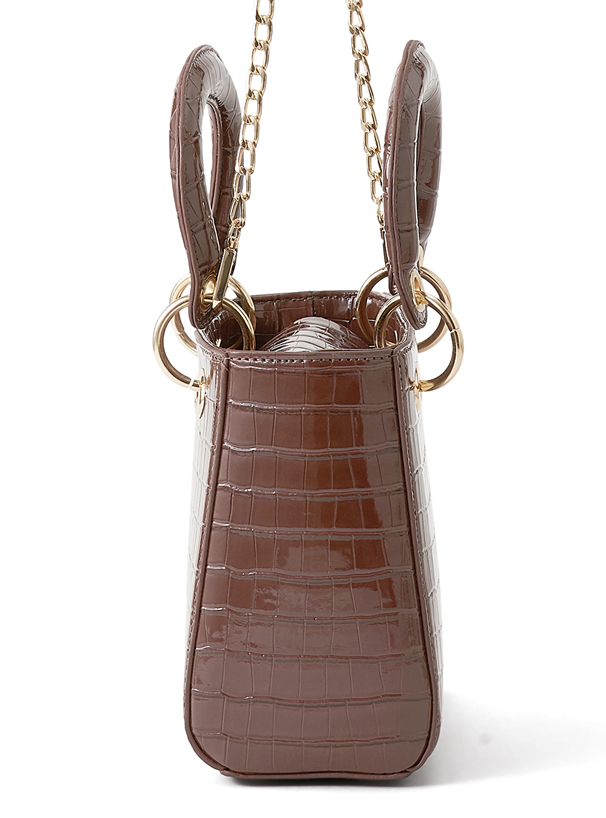 2Wayクロコダイル柄スクエアショルダーバッグ[tr89] | レディース