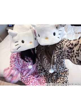 サンリオキャラクターズコラボ レオパードキティオールインワン[sf1169