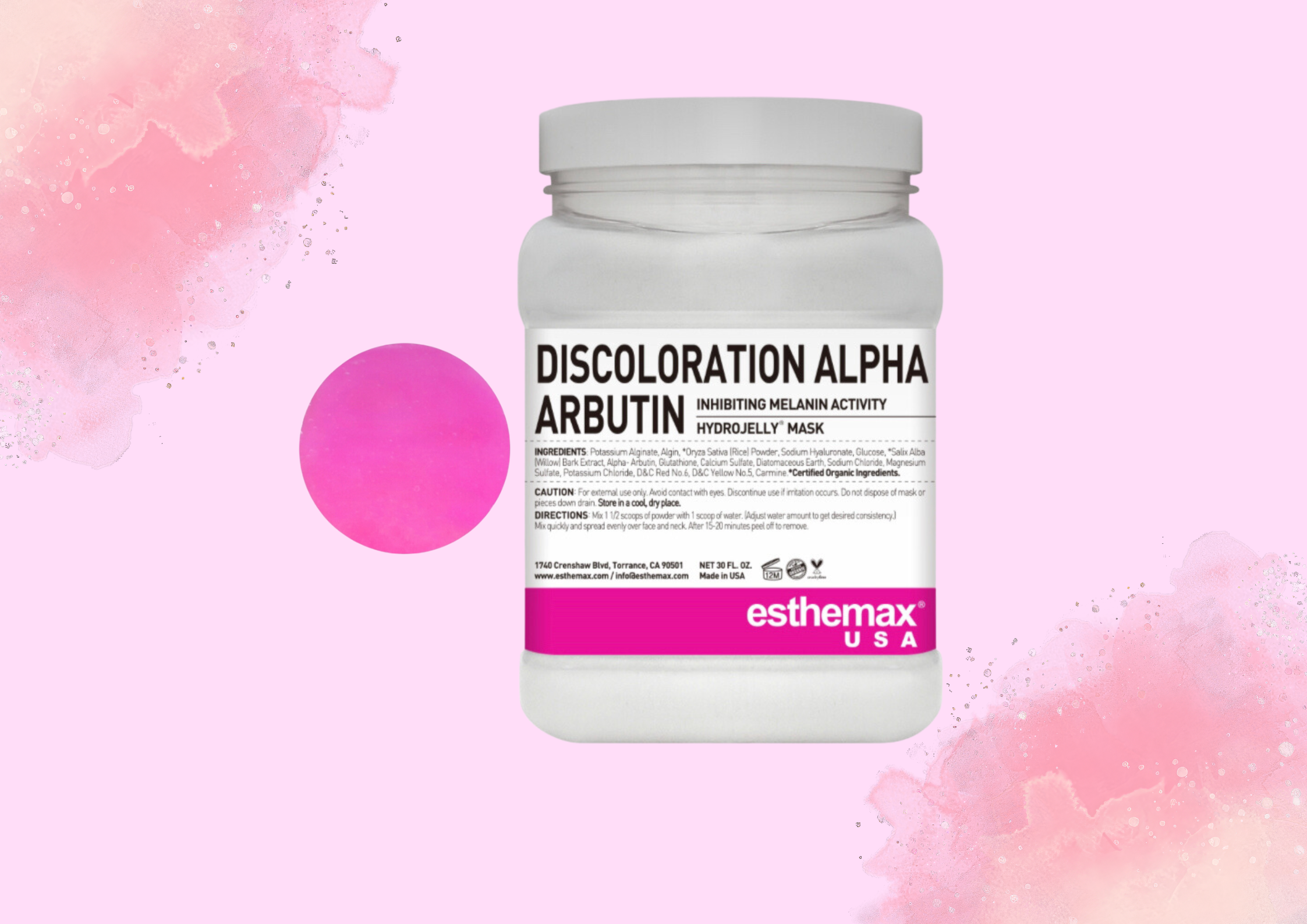 Alpha arbutin discolouration