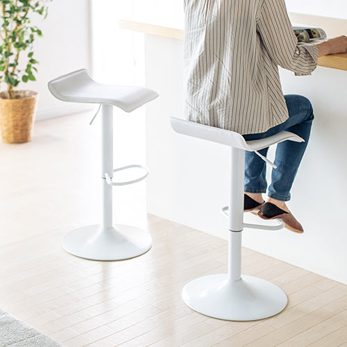 カウンターチェア（スツール・ハイ・バー・足置き・昇降式・オフィス