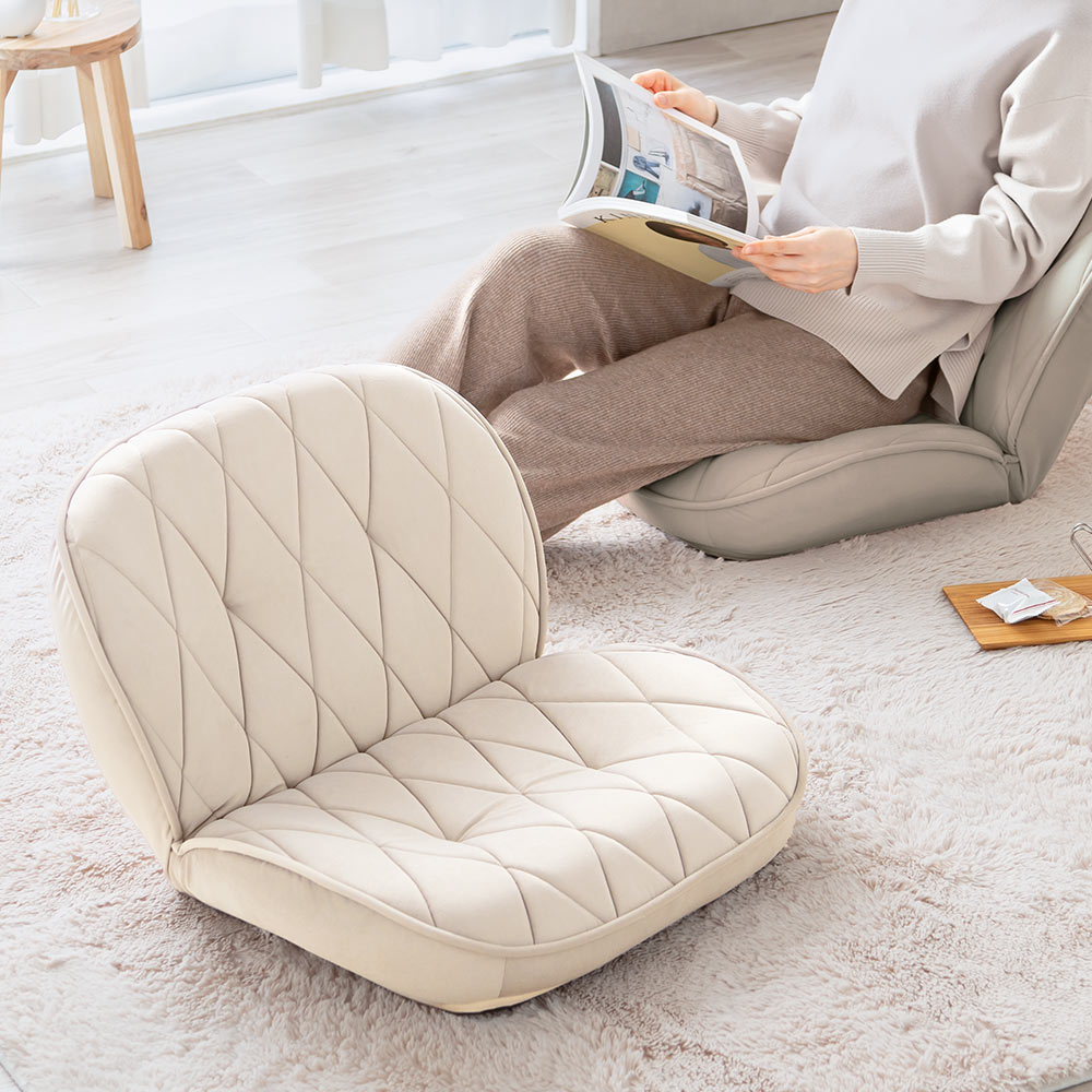 リクライニング1人掛けソファ クリーム色 【公式通販】