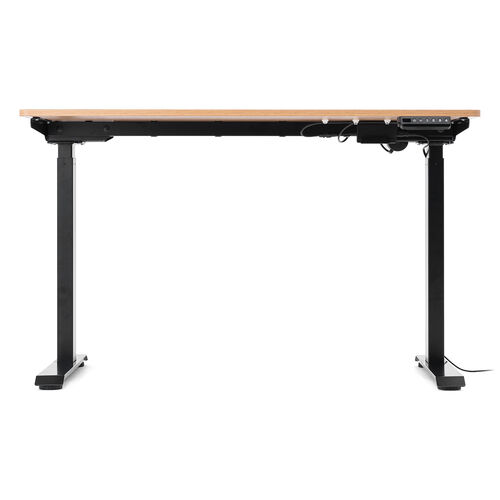 スタンディングデスク（電動昇降式・幅120cm・奥行き60cm・薄い木目