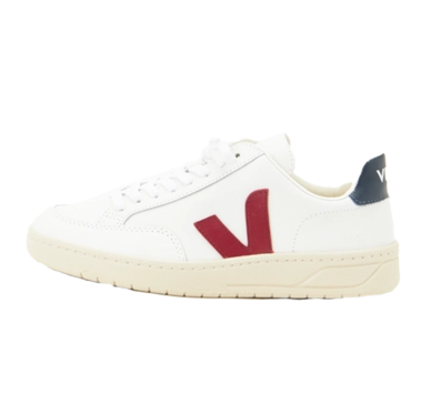 Veja V-12 Leather Extra White/Marsala-Nautico | Sneaker District COM