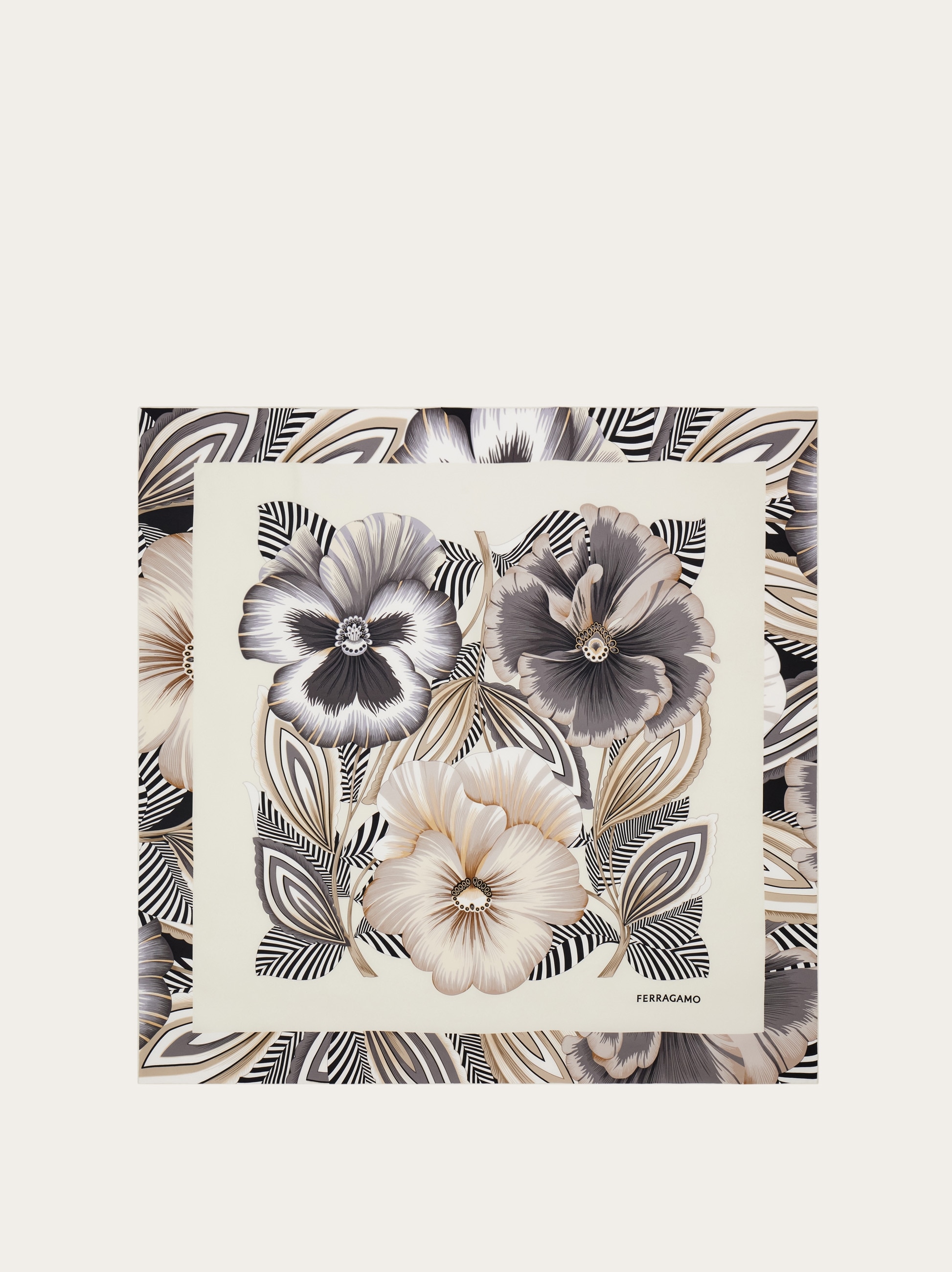 Brezza print silk scarf - Women | Ferragamo