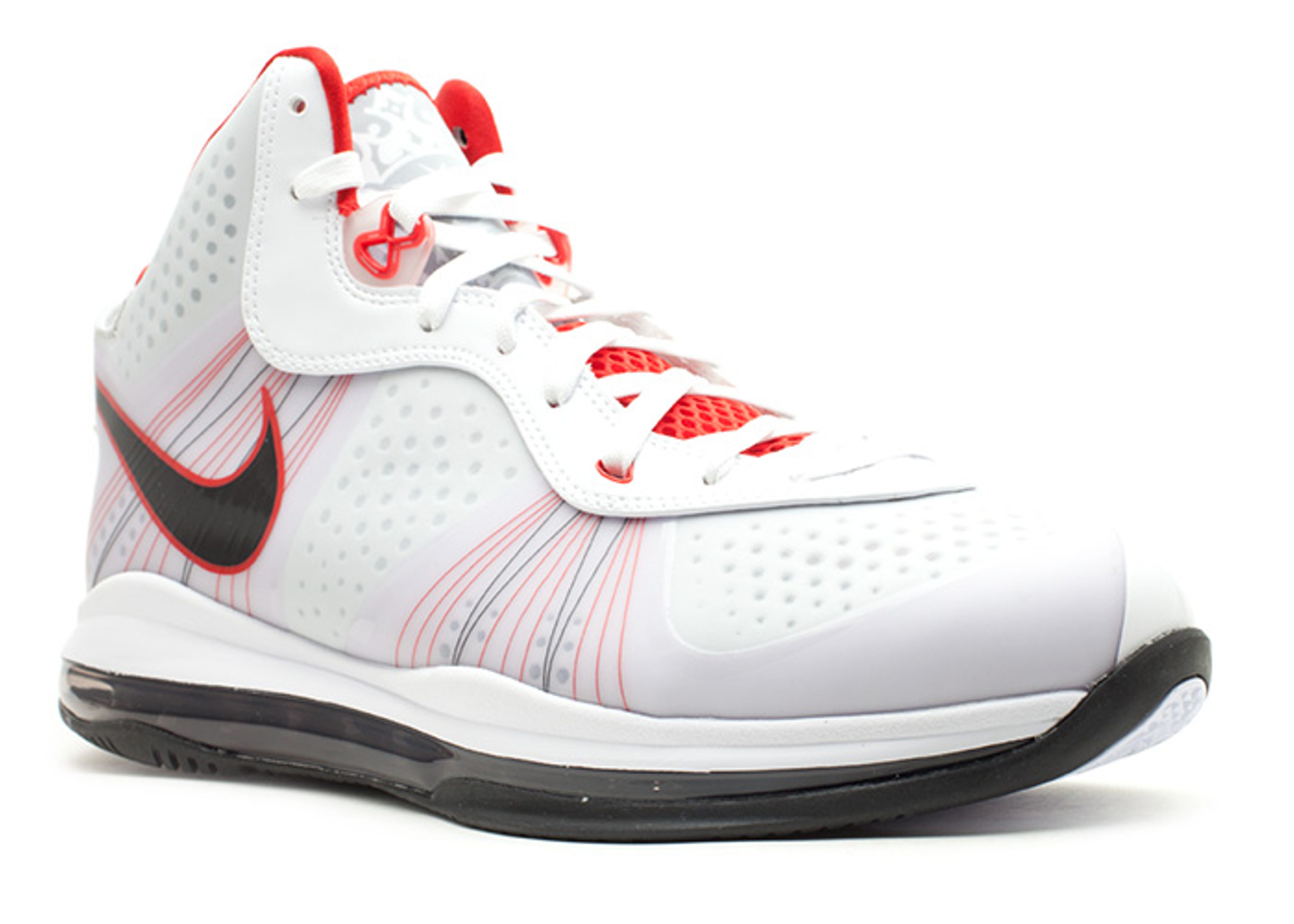 Lebron 8 V/2 'Home' - Nike - 429676 100 - white/black-sport red