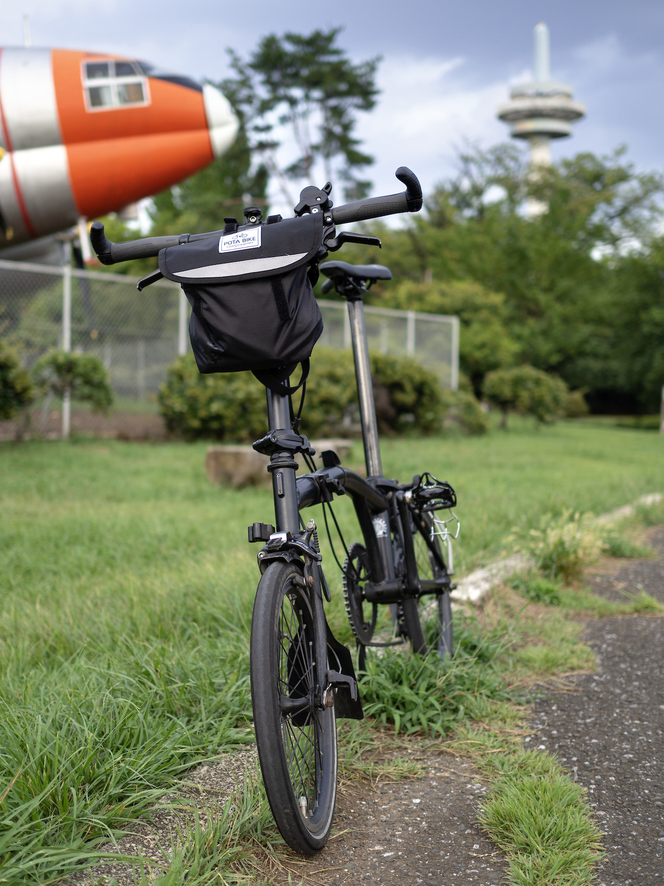 BROMPTON 廃盤Pハンドルブラック バッグ付き BROMPTON 廃盤Pハンドル
