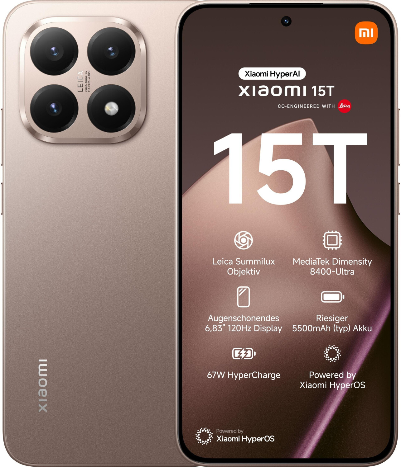 Xiaomi 15T 512GB Rose Gold ab 504,00 € | Preisvergleich bei idealo.de