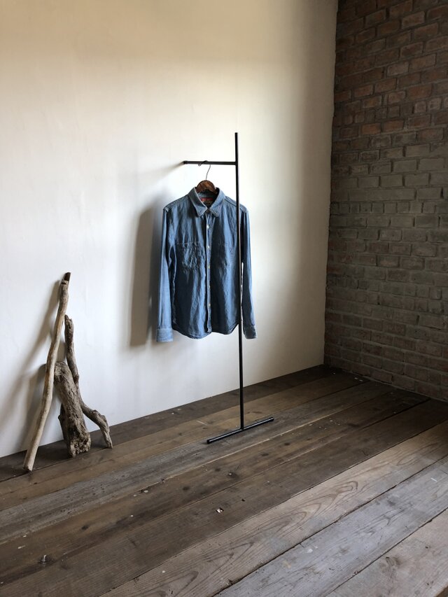 数量限定 S1-135 壁たてかけタイプ アイアン ハンガーラック