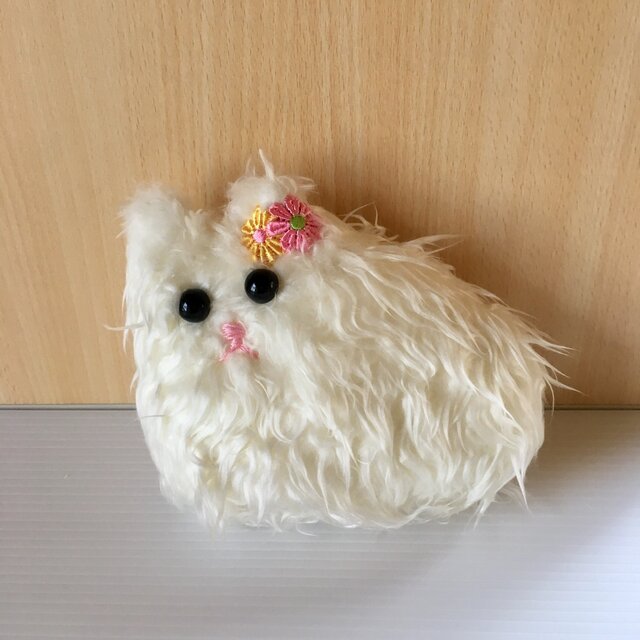 アンティーク 白猫ちゃん ぬいぐるみ アンティーク 白猫ちゃん