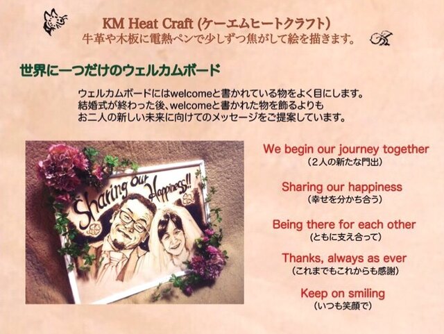ウェルカムボード 額縁/ピンクの薔薇造花/そのままおける透明