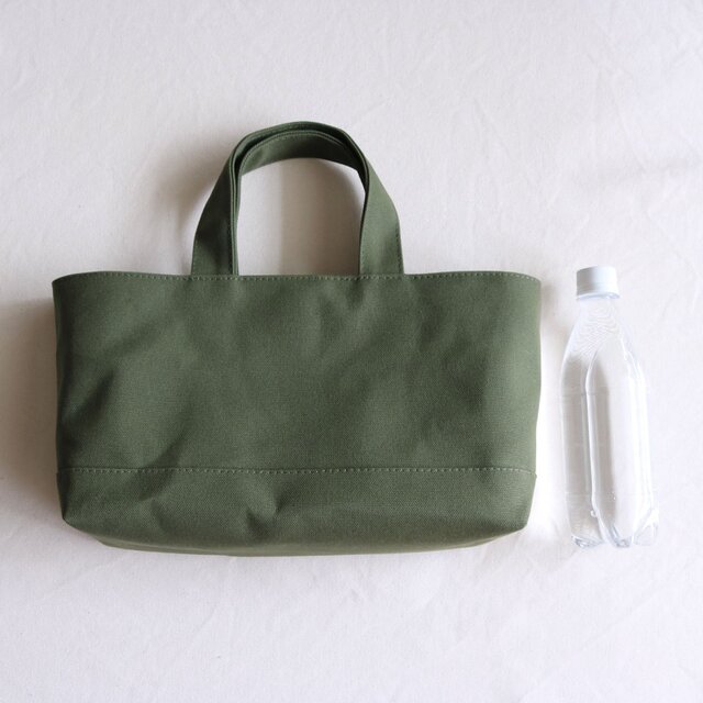 オリーブグリーン 倉敷産8号帆布使用横長トートM【受注製作】 | iichi