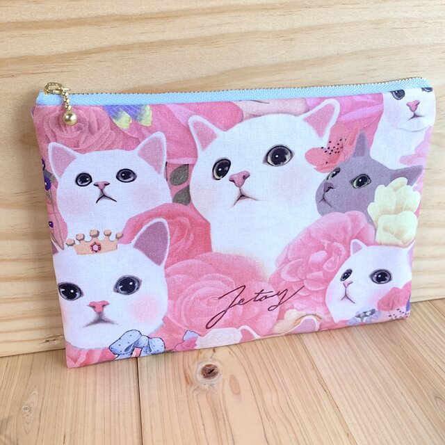 激レアねこパネル生地 ハンドメイド 布バスケット ミニバック 激レア