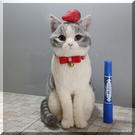 羊毛フェルト 猫 ベンガル猫さん ねこ ネコ 猫フィギュア | iichi 日々