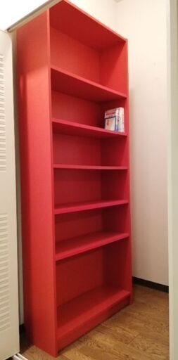 IKEA BILLY イケア ビリー本棚赤レッド (けろみ) 新浦安の収納家具