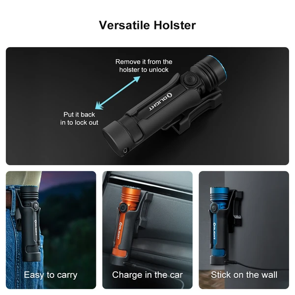 Seeker 4 Pro high power flashlight 4600 lumen dual charging