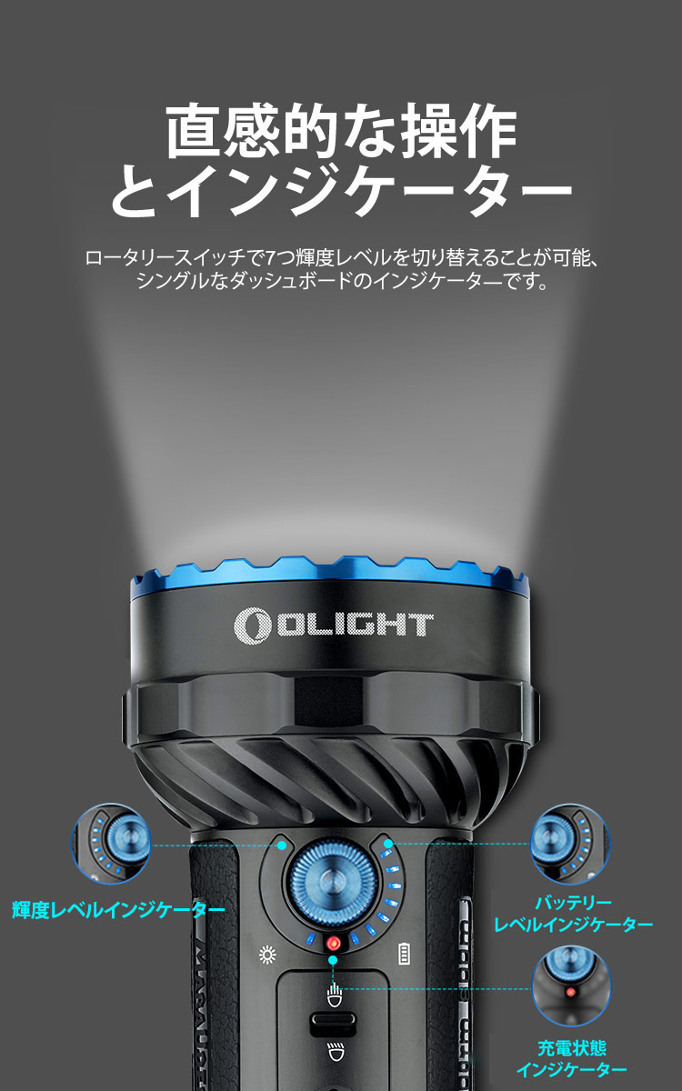 Marauder 2 懐中電灯 高輝度 14000ルーメン 強力 LED IPX8防水 双方向