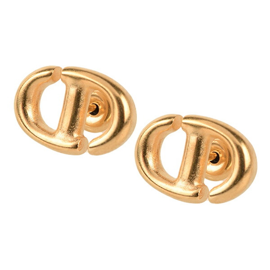 DIOR ディオール ピアス ゴールド ロゴ[品番：SESB0013036]｜Riverall