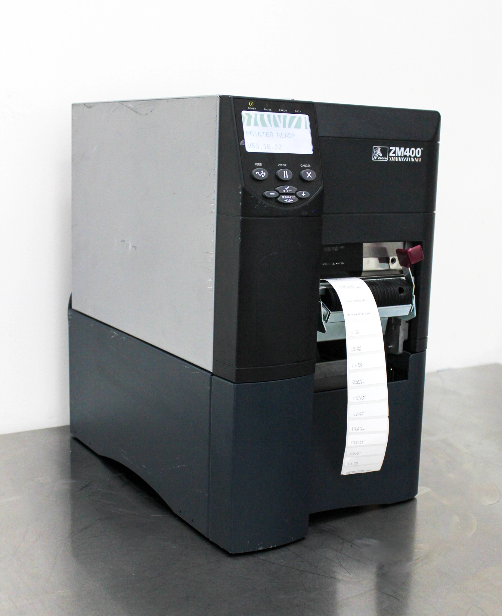 Zebra ZM400 Label Printer 4-inch Monochrome USB Ethernet Used VG