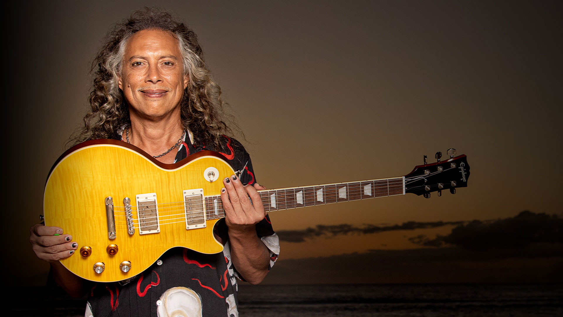The Epiphone Kirk Hammett 'Greeny' Les Paul is finally here