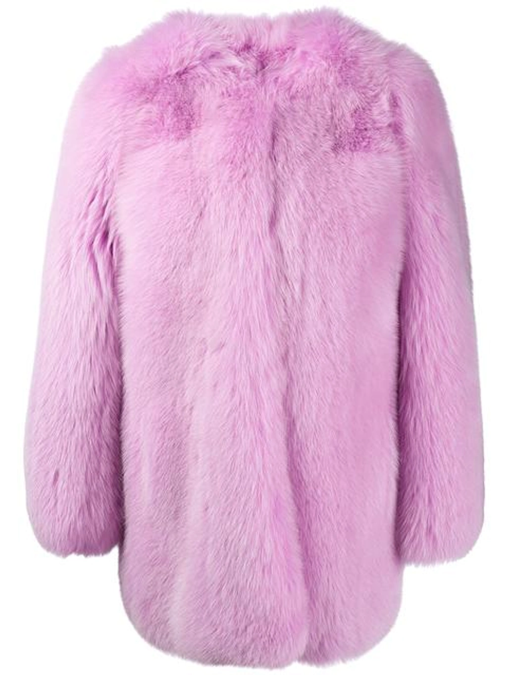 Gucci Fox Fur Coat In Pink | ModeSens