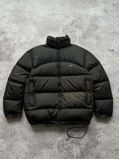 Pre-owned Nike X Vintage Nike Vintage Y2k Black Down Puffer Jacket