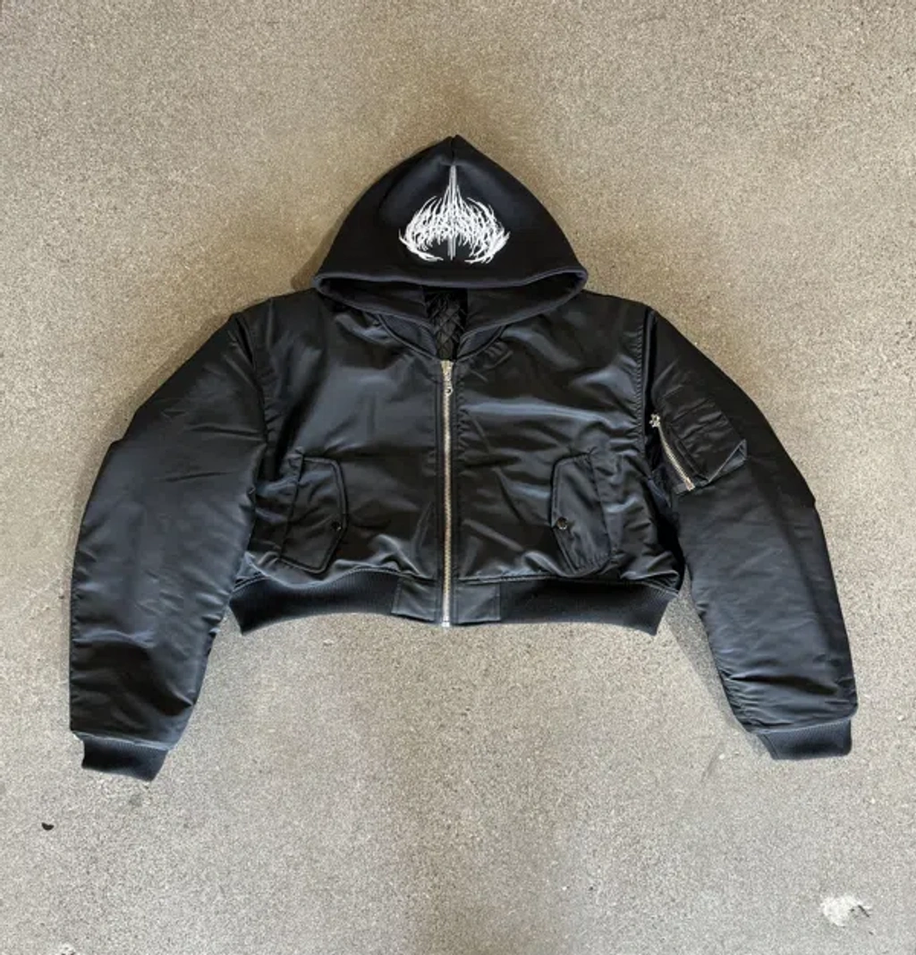 Pre-owned Playboi Carti Narcissist Bomber Jacket In Black | ModeSens