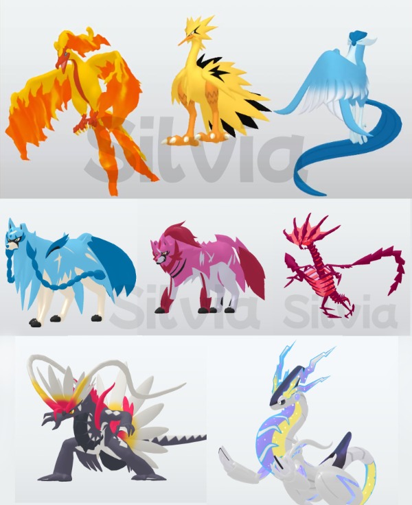 海外版ポケモンスケールワールド ディアルガ、パルキア、ギラティナ 三