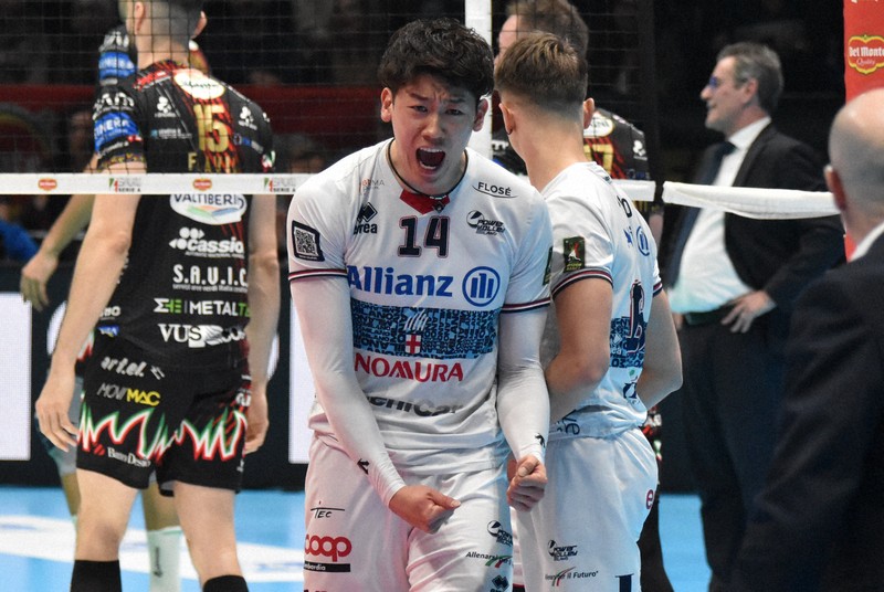 石川祐希、イタリア・セリエAペルージャに移籍 今季4冠の絶対王者