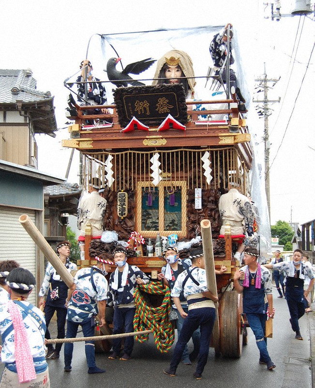 大人形の山車、勇壮 3年ぶり「佐原の大祭」 ／千葉 | 毎日新聞