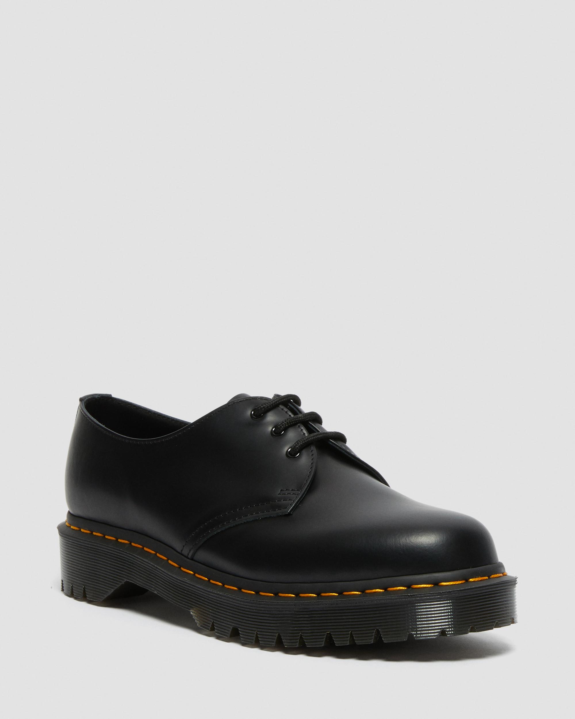 Holly Women's Leather Platform Shoes in Black Buttero | Dr. Martens