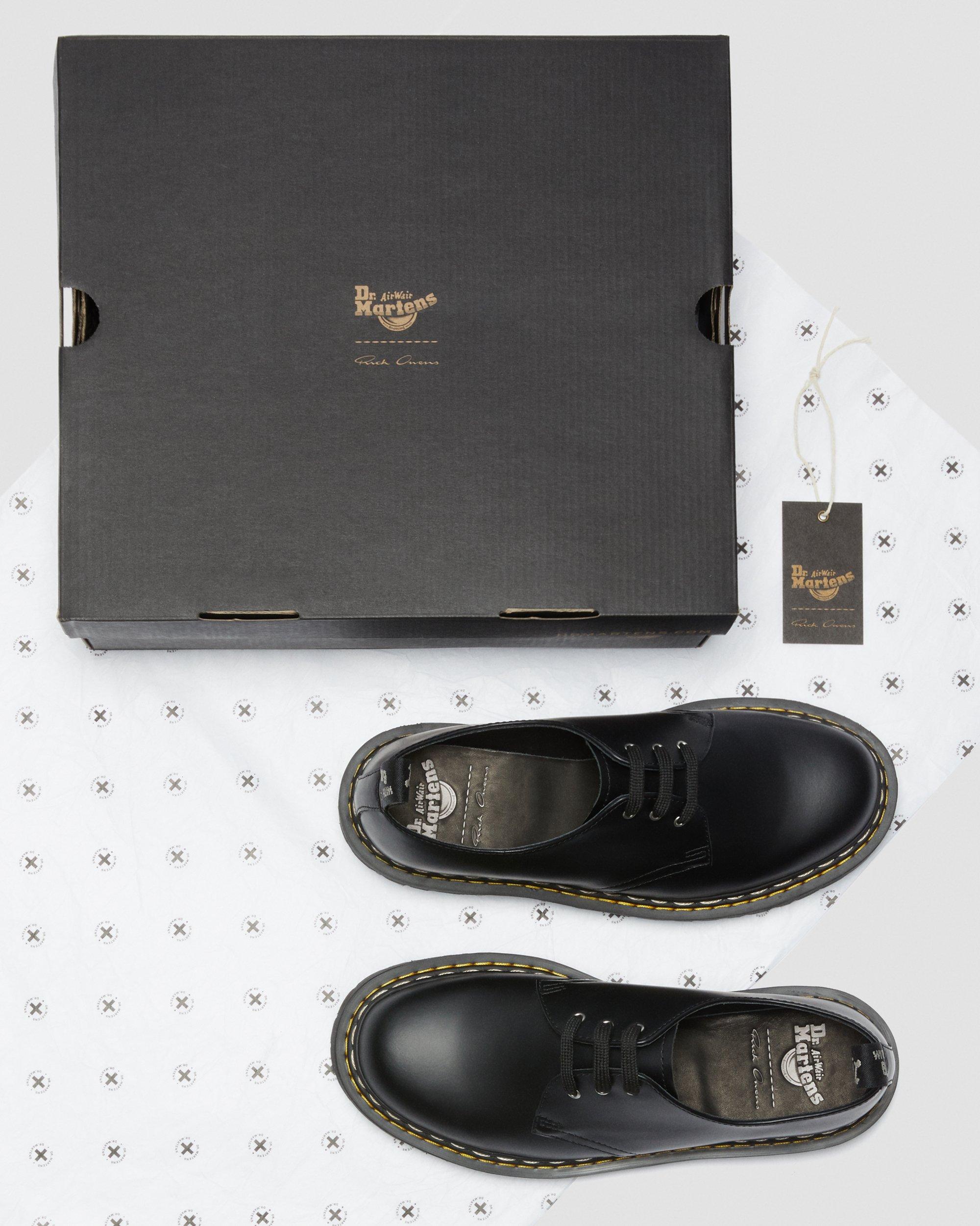 1461 Rick Owens Bex Leather Oxford Shoes in Black | Dr. Martens