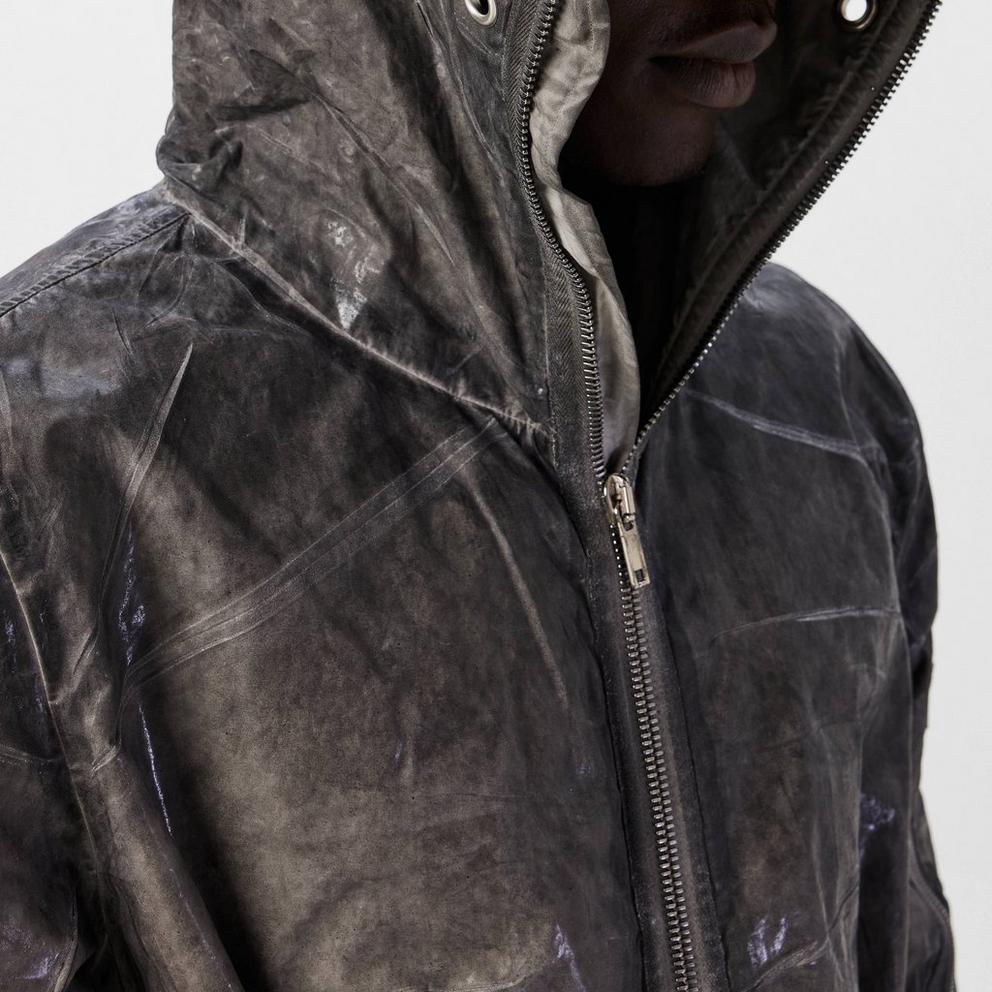 Rick Owens Drkshdw Men's Gimp Flight Bomber Hooded Long Sleeve