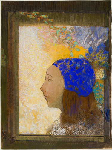 Jeune fille au bonnet bleu - Odilon Redon | Musée d'Orsay