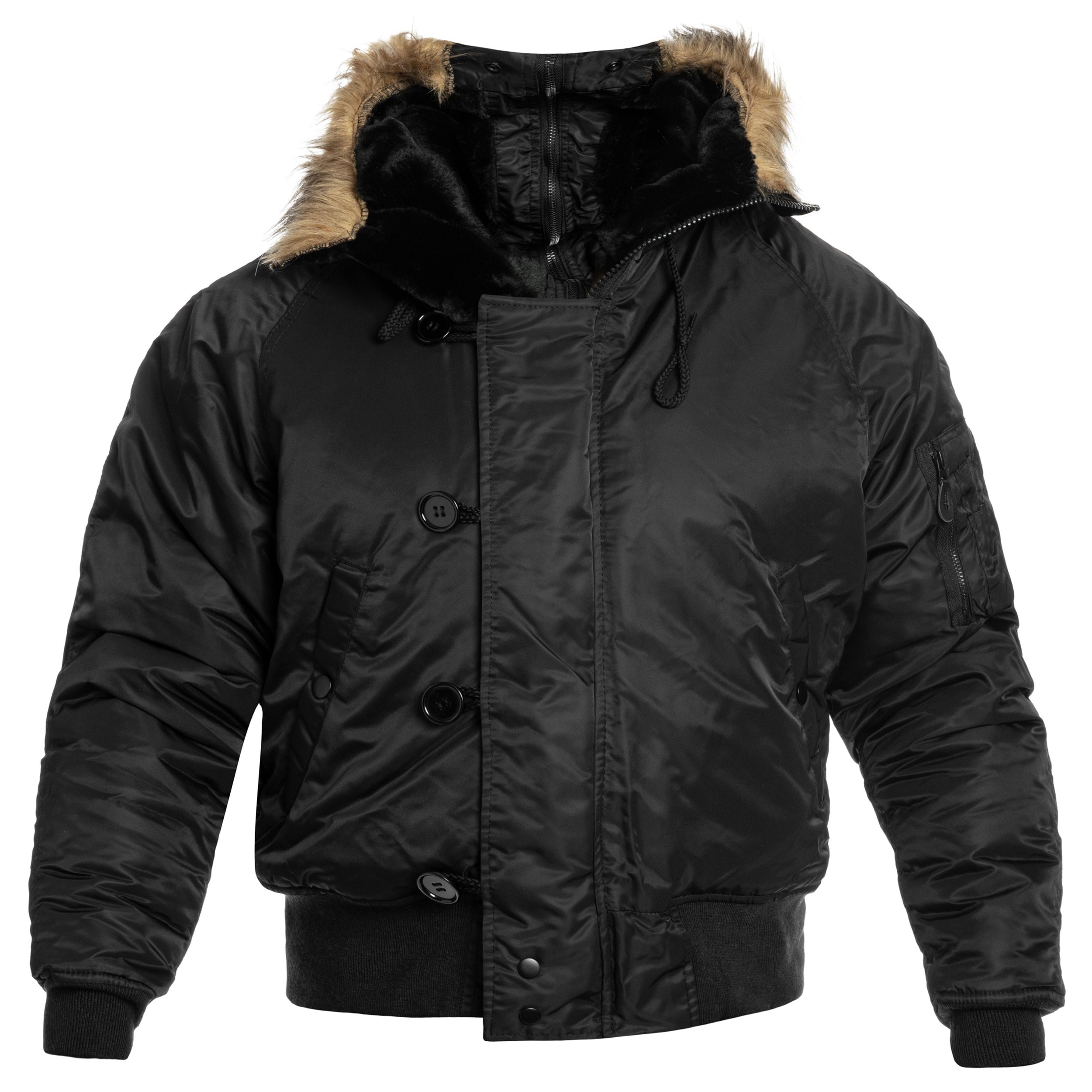 Mil-Tec Flight Jacket N2B - Black - Buy Online - MILITARY Shop