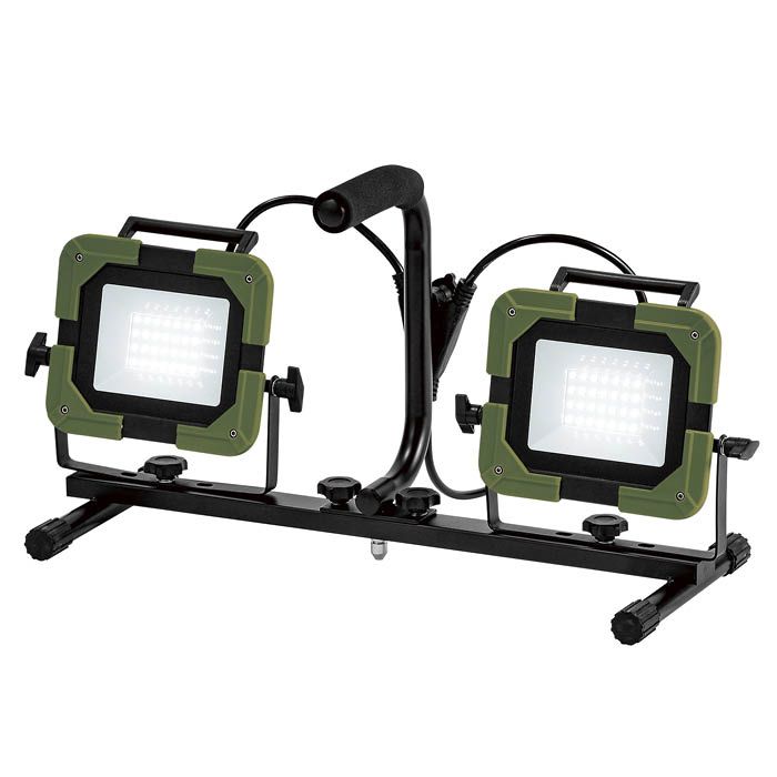 ナフコ LEDワークライト スタンド式ダブル 3300Lm WLN-3300SWAの通販